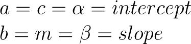 line equation parameters